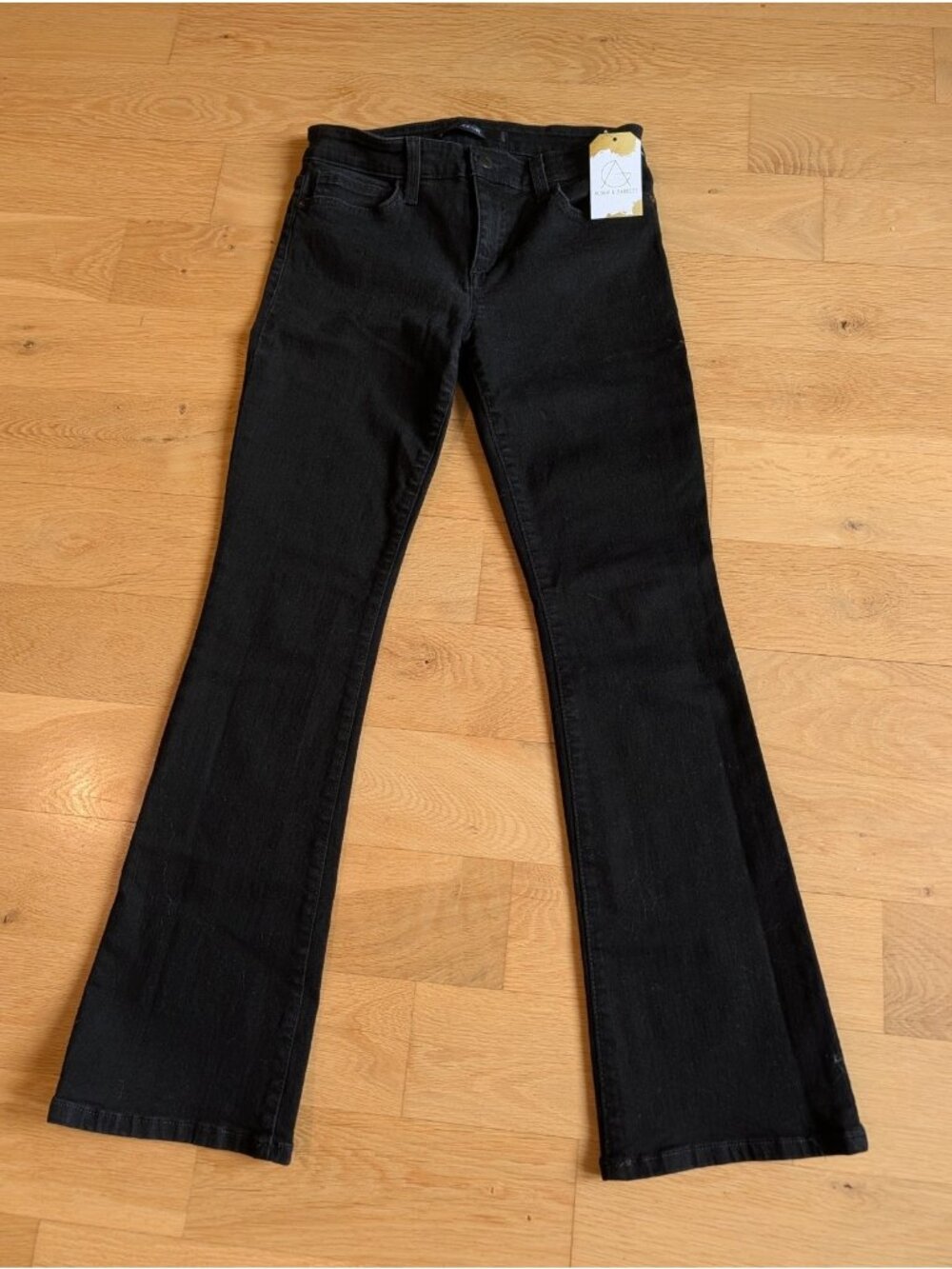 Joe's Jeans Black Stretch Petite Bootcut Jeans, Size 26